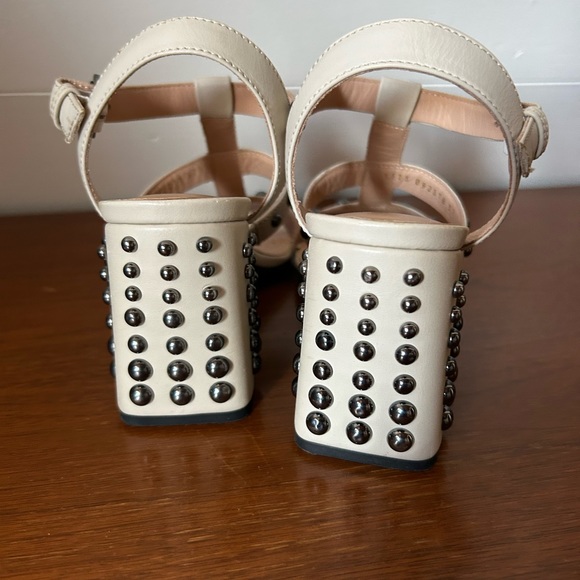 Leather Studded Heels - Picture 3 of 3